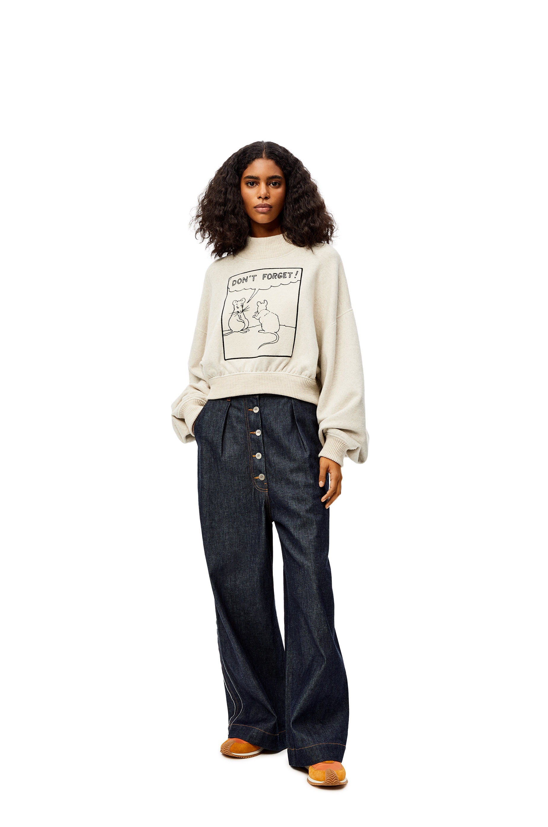 Oversize jeans in washed denim - 2