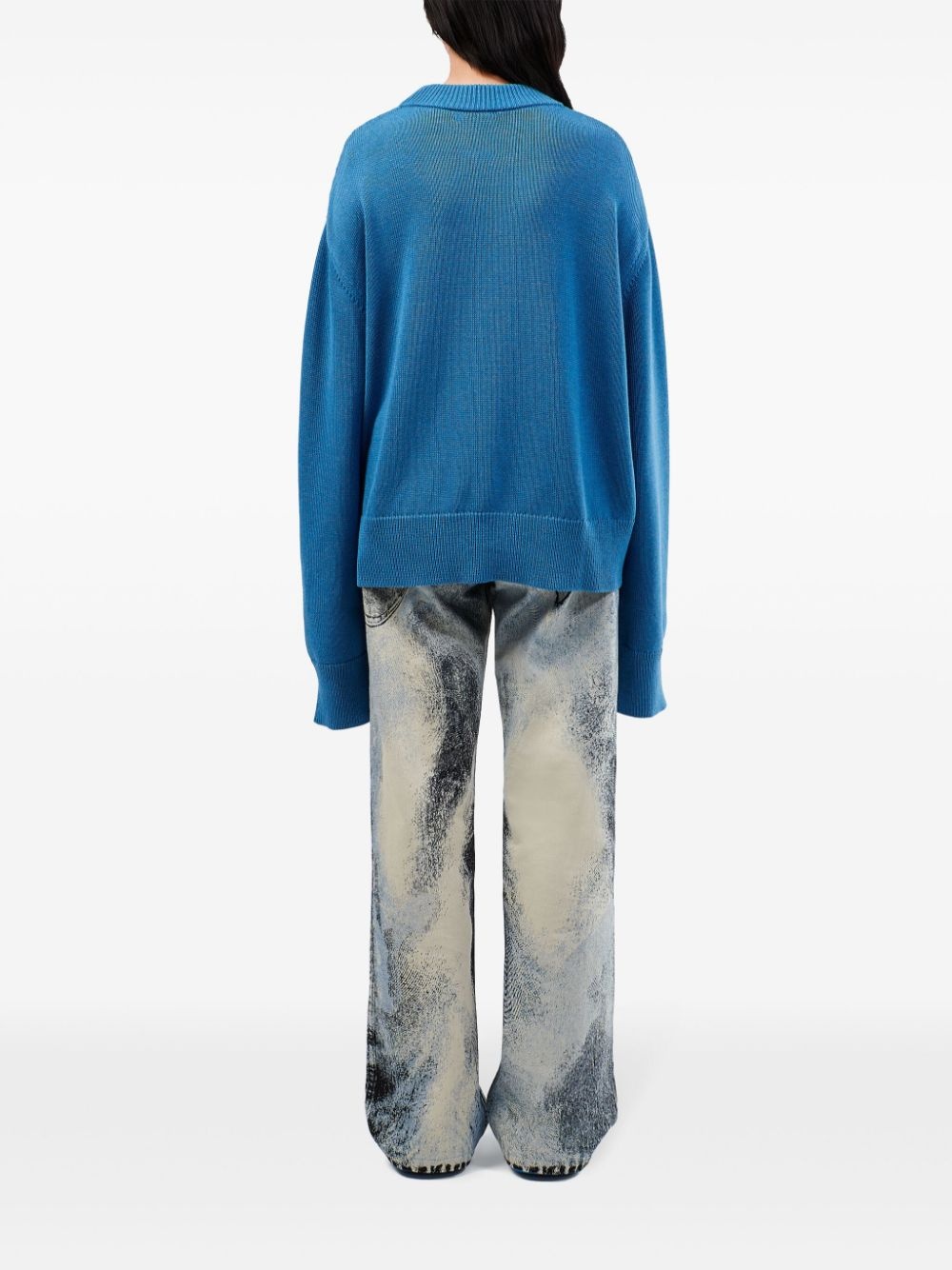 distressed knit sweater - 5