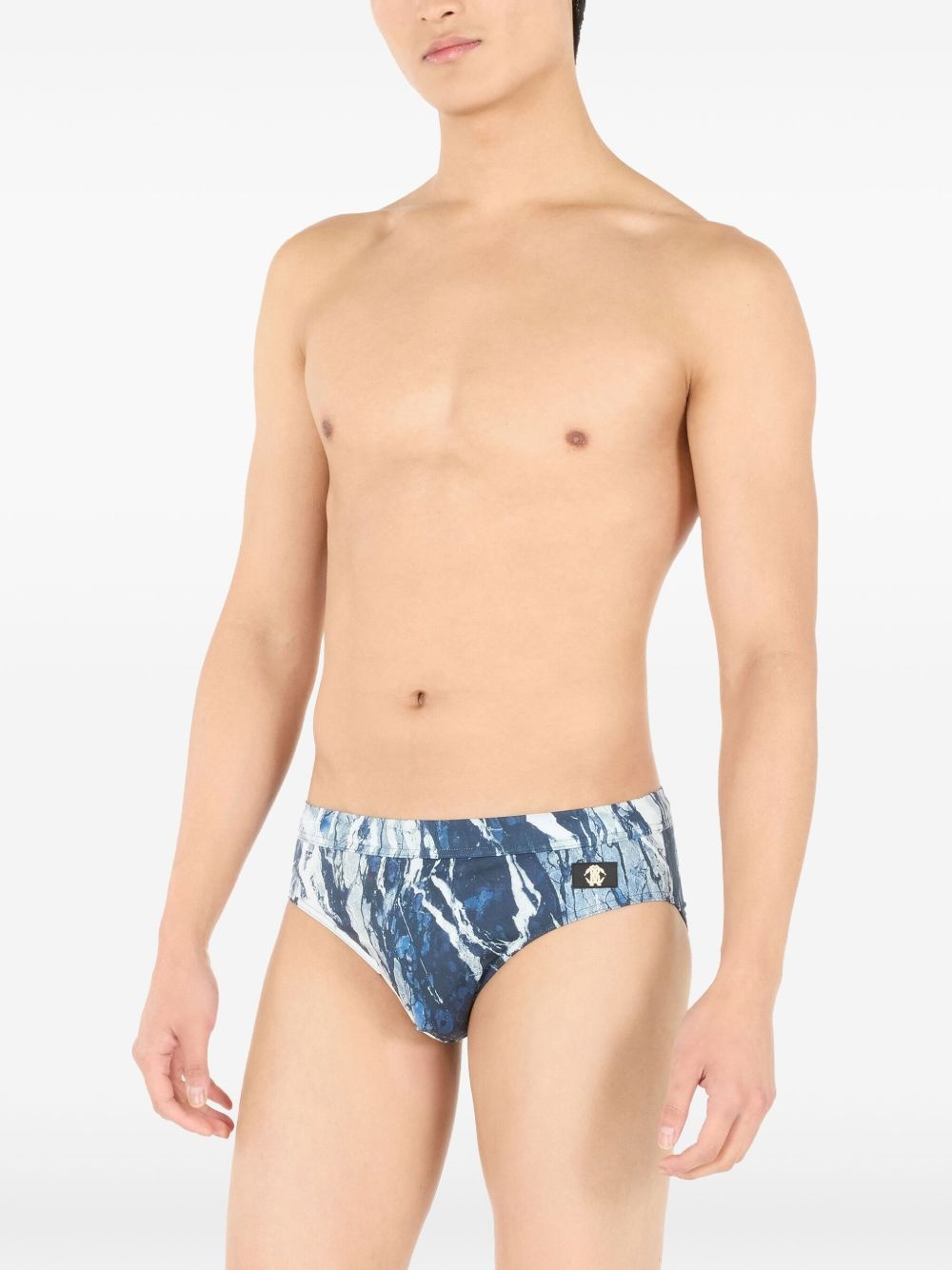 graphic-print swimming trunks - 2