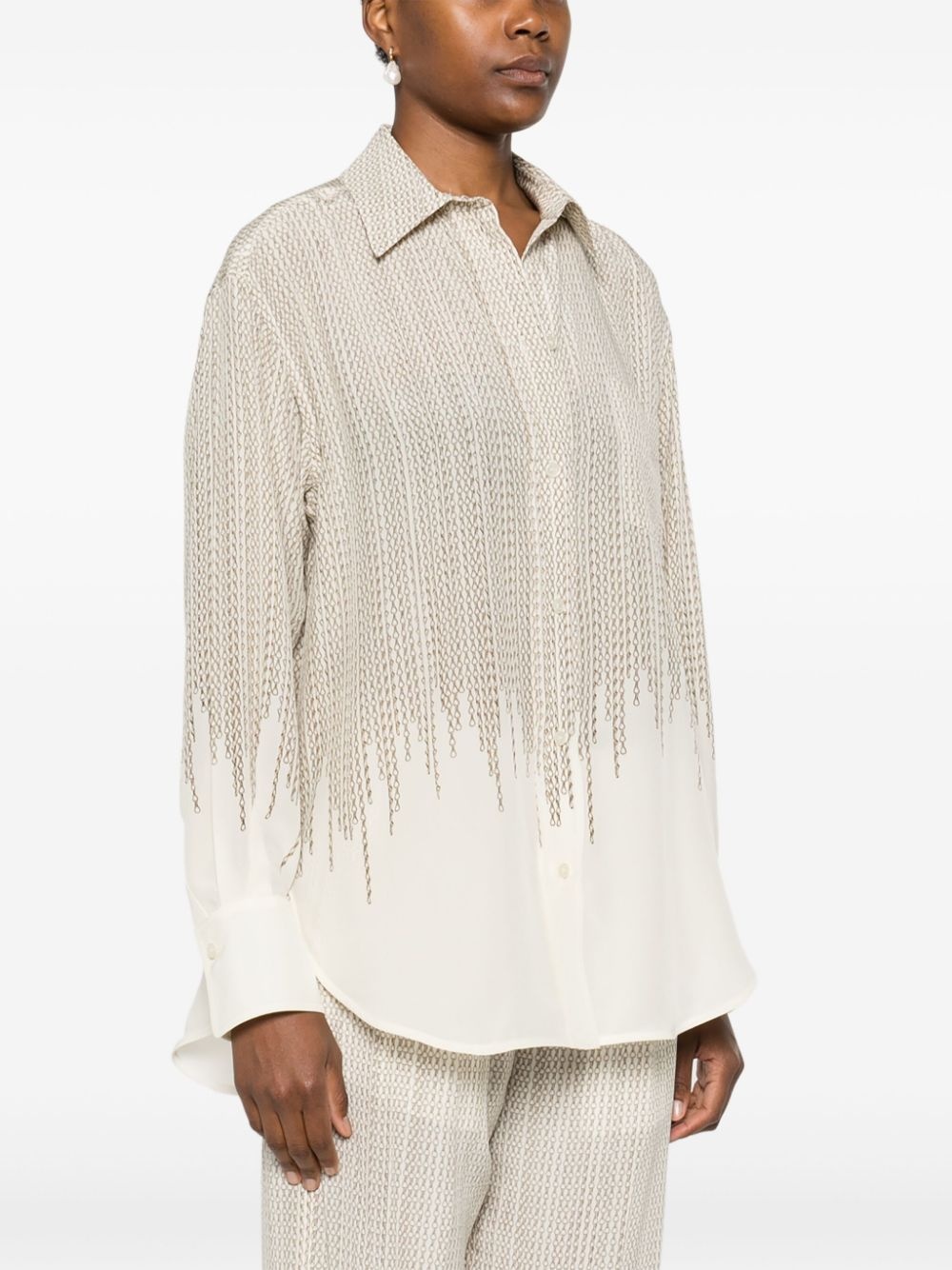 geometric-pattern shirt - 3