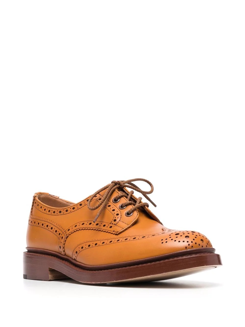 detailed leather brogues - 2