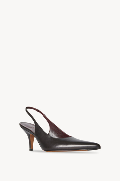 The Row Sling Point Heel in Leather outlook
