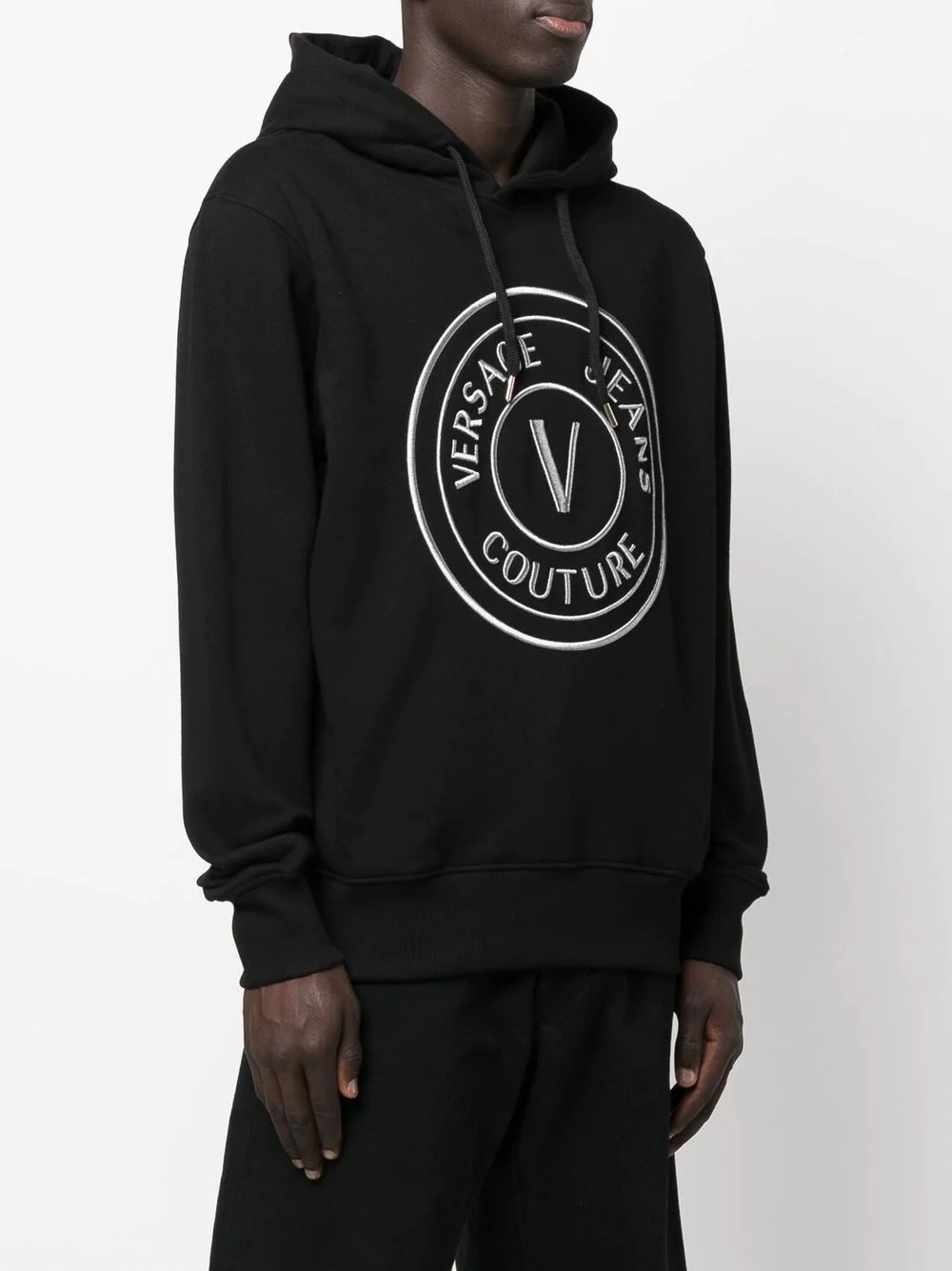 logo drawstring hoodie - 3