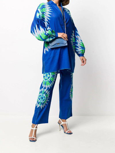 EMILIO PUCCI geometric embroidered kaftan top outlook