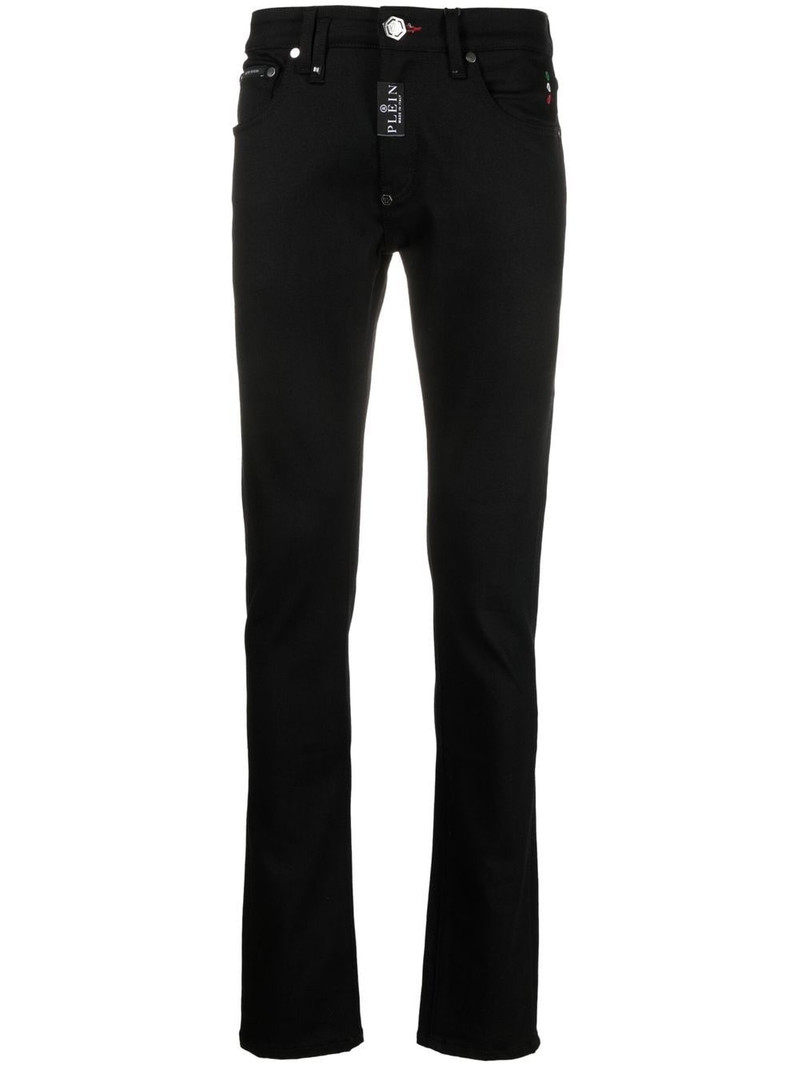 Hexagon low-rise slim-cut jeans 1