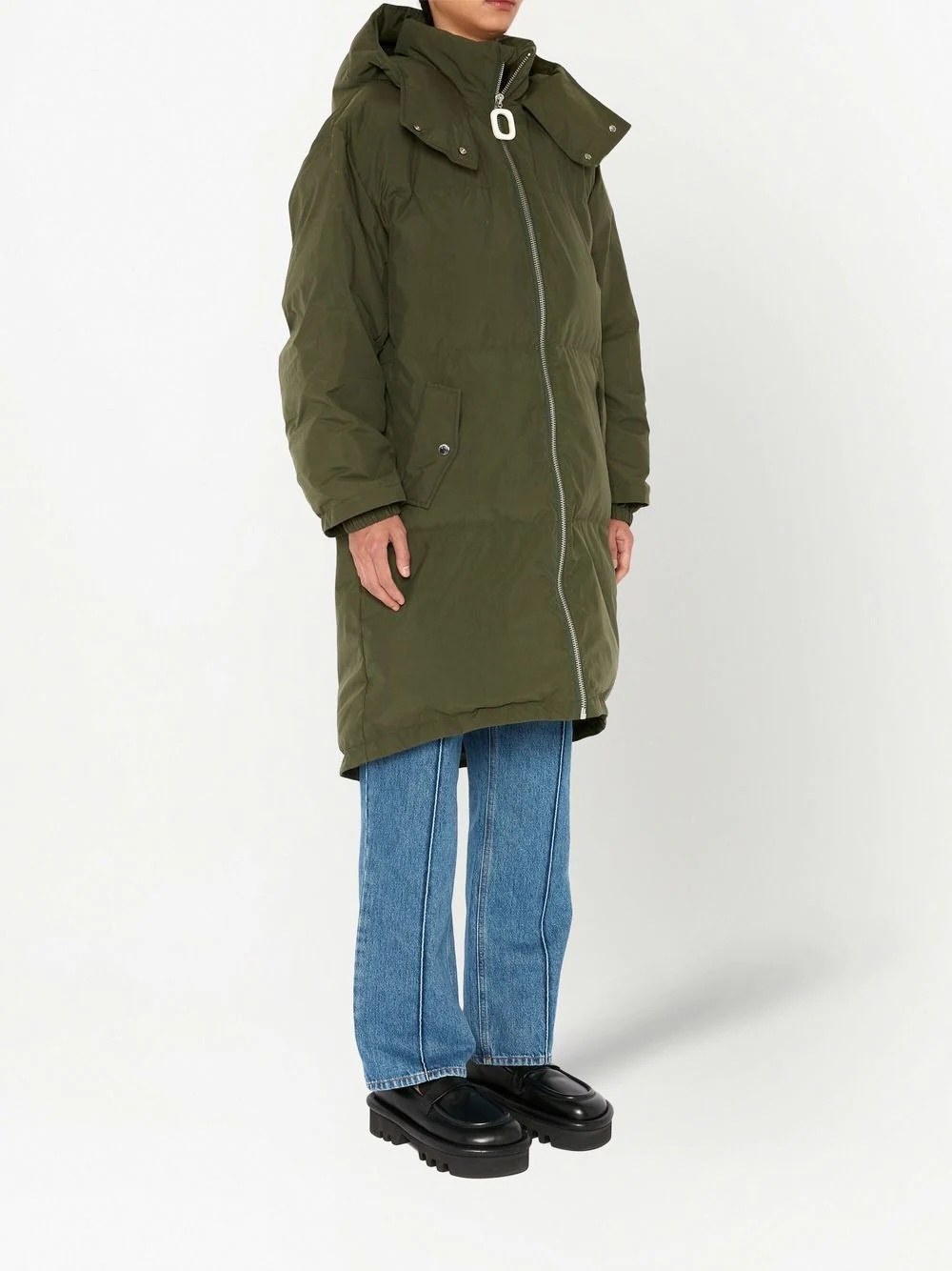 padded hooded coat - 3