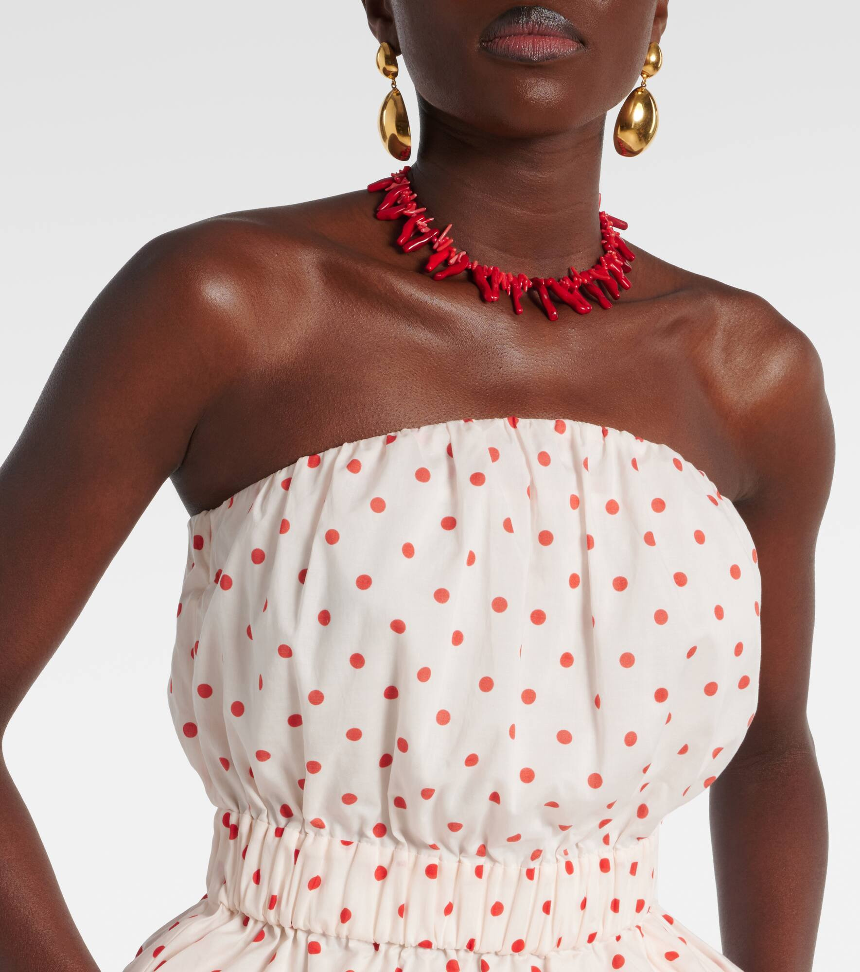 Aurelia polka-dot linen top - 4