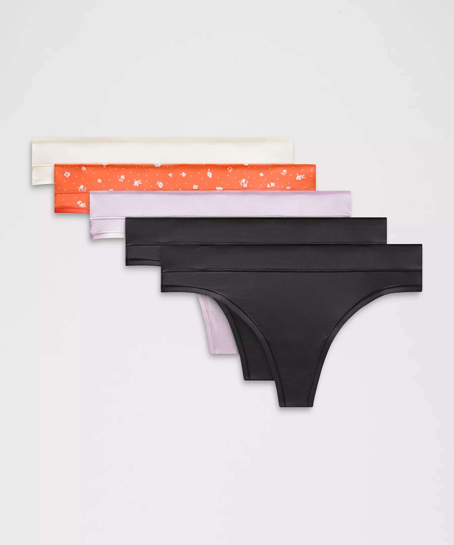 UnderEase Mid-Rise Thong Underwear *5 Pack - 1