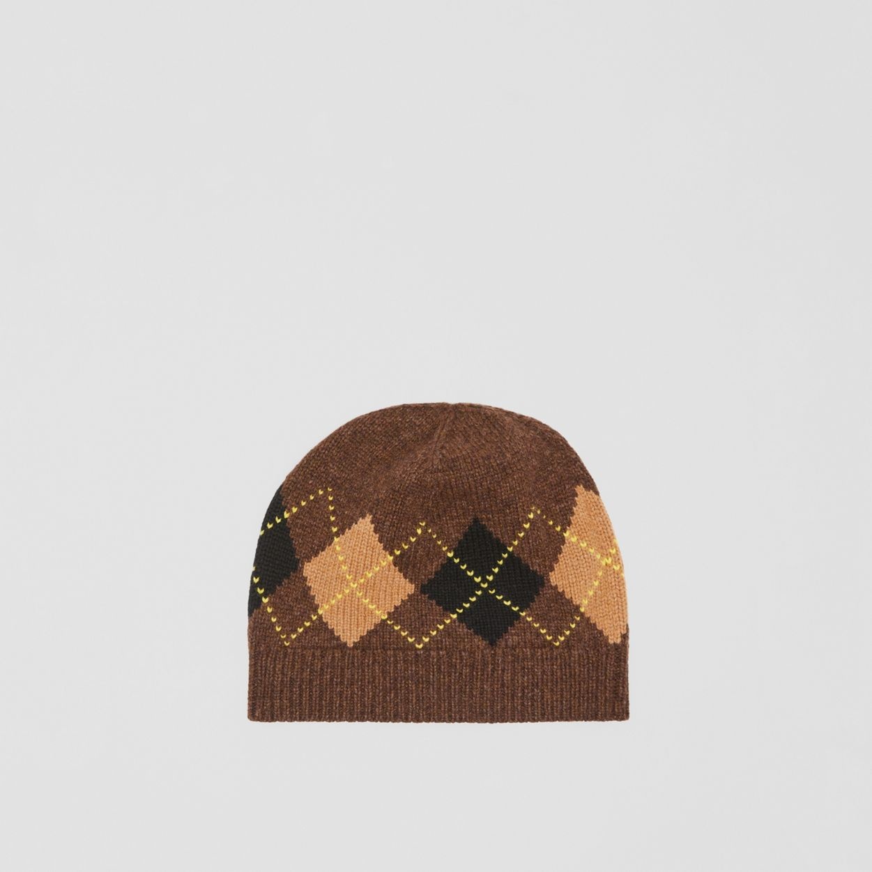 Argyle Intarsia Wool Cashmere Beanie - 5