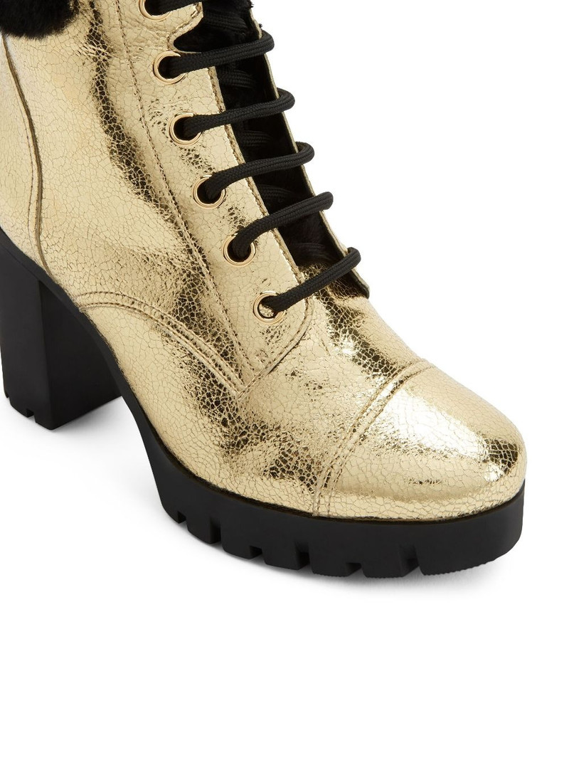 Moyra 90mm metallic-effect boots 4