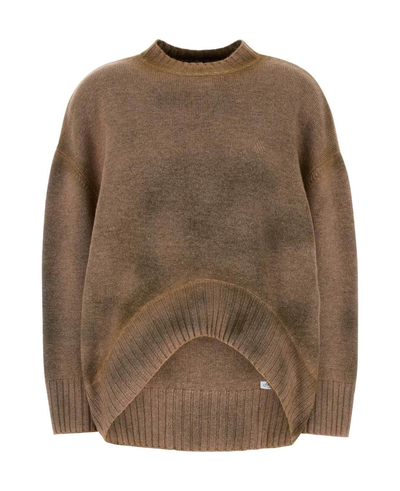 Biscuit Wool Blend Sweater - 1