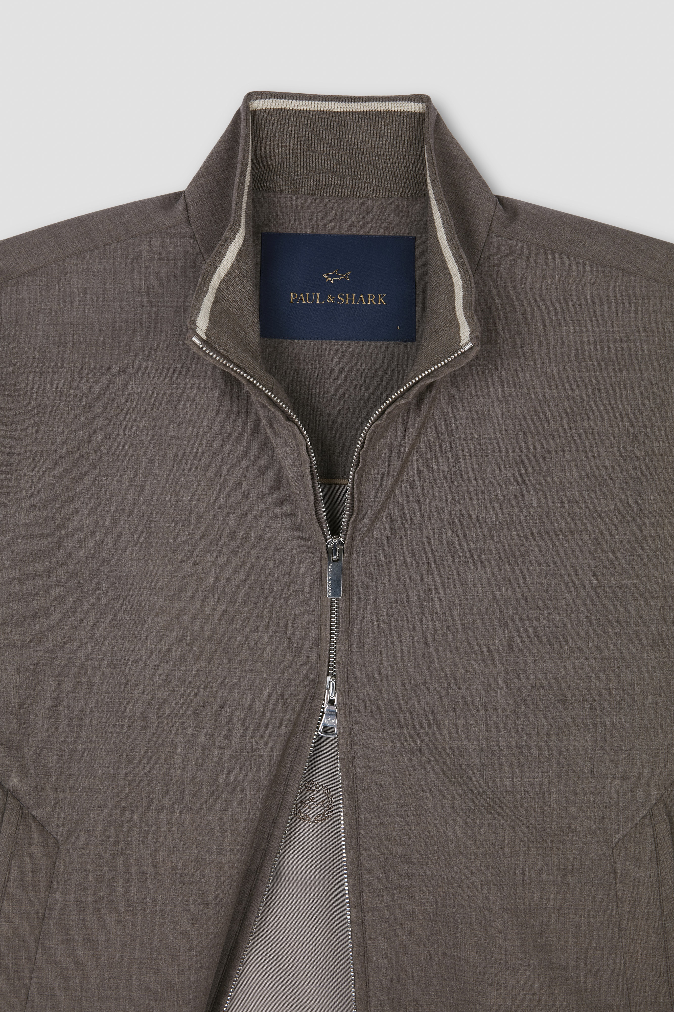 ZIPPED SWEATER IN WOOL AND SILK AND COTTON AND SILK - 7