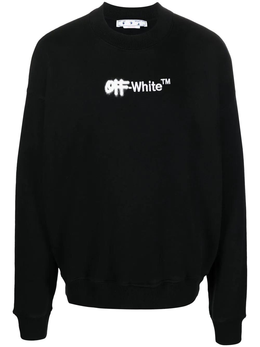 embroidered logo crew-neck sweatshirt - 1