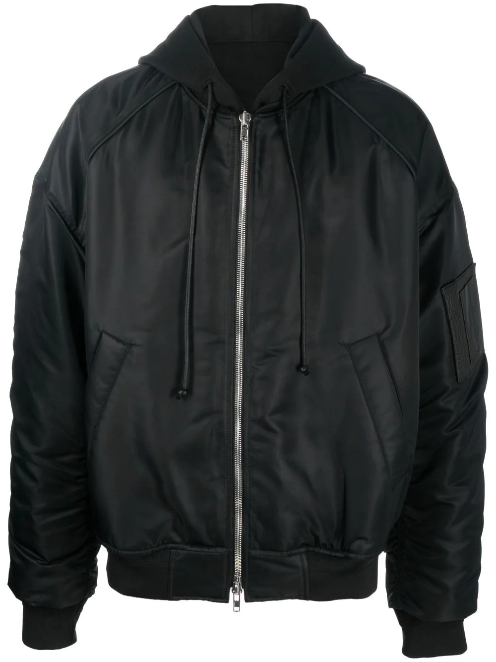 hooded bomber jacket - 1