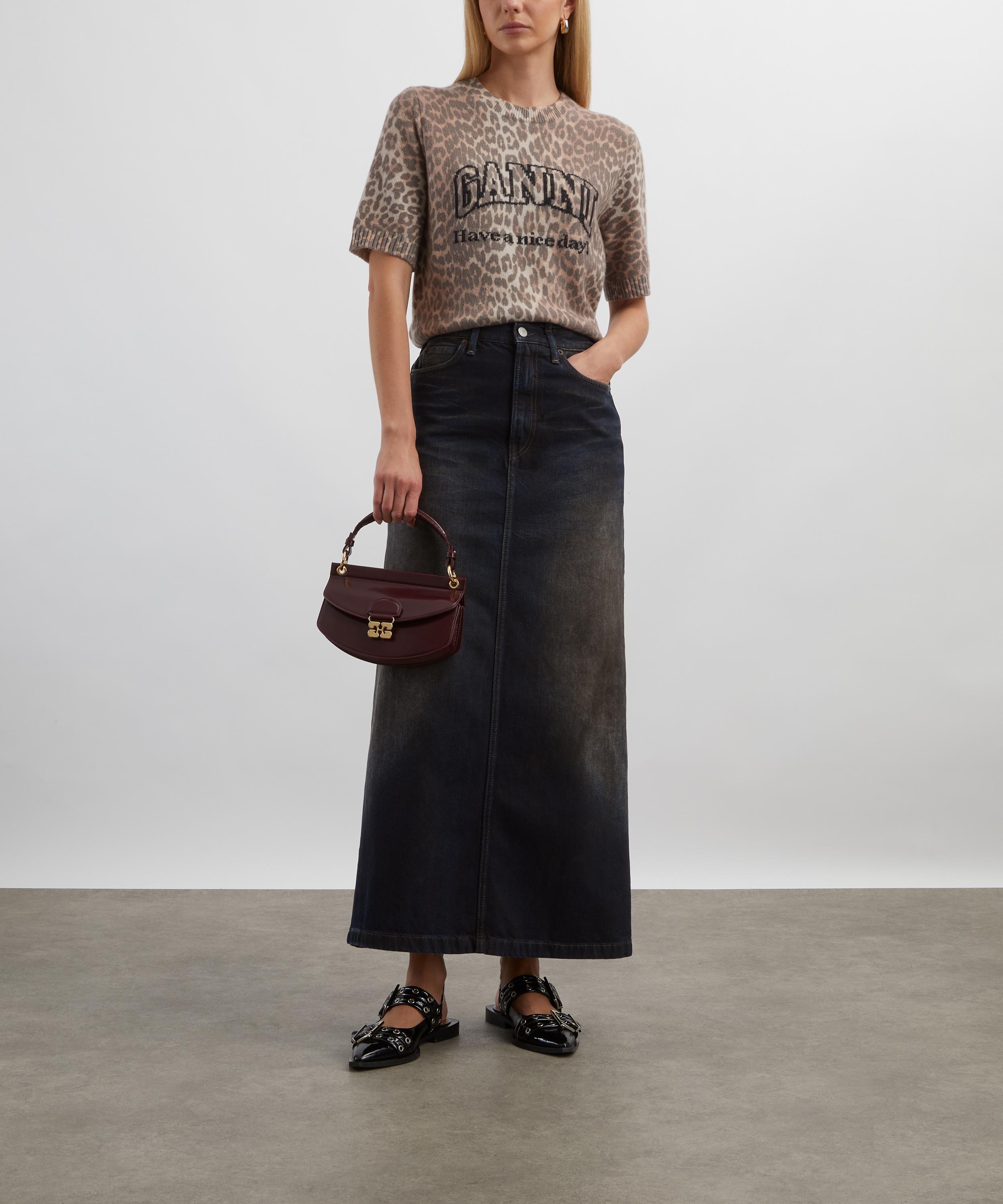 Leopard Wool Mix T-Shirt - 2
