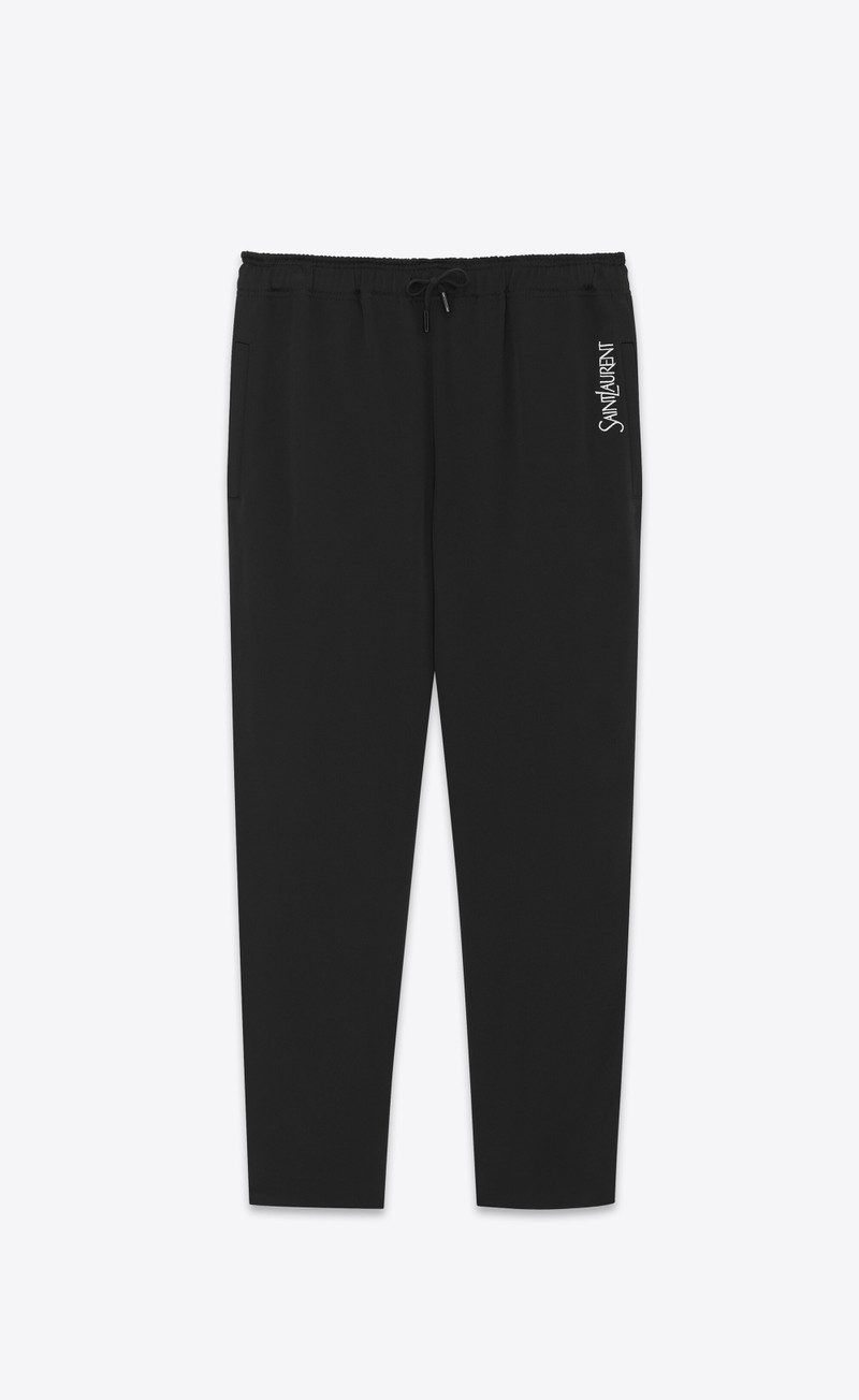 saint laurent sweatpants in crepe satin - 1