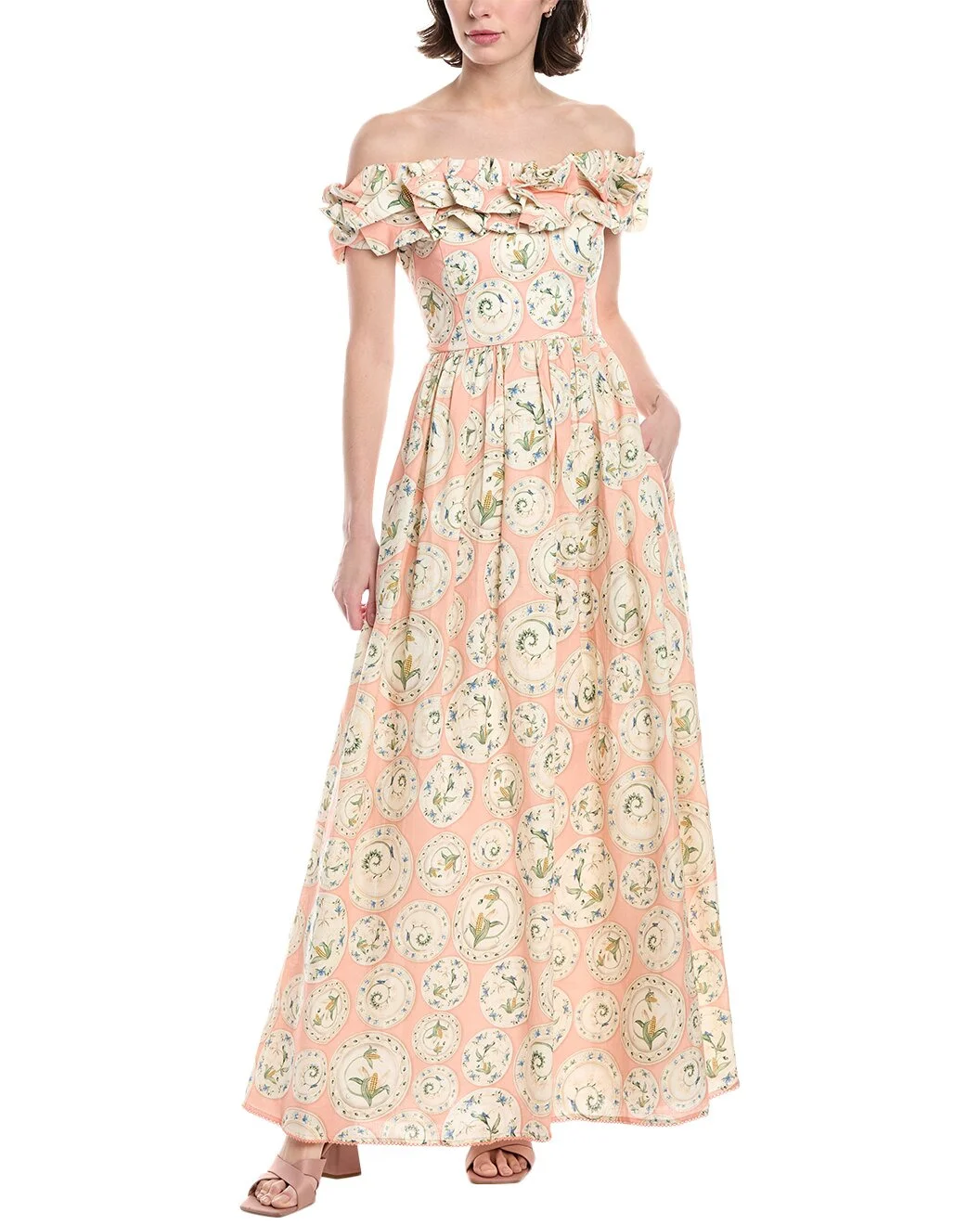 Agua by Agua Bendita Menaje Linen Maxi Dress - 1