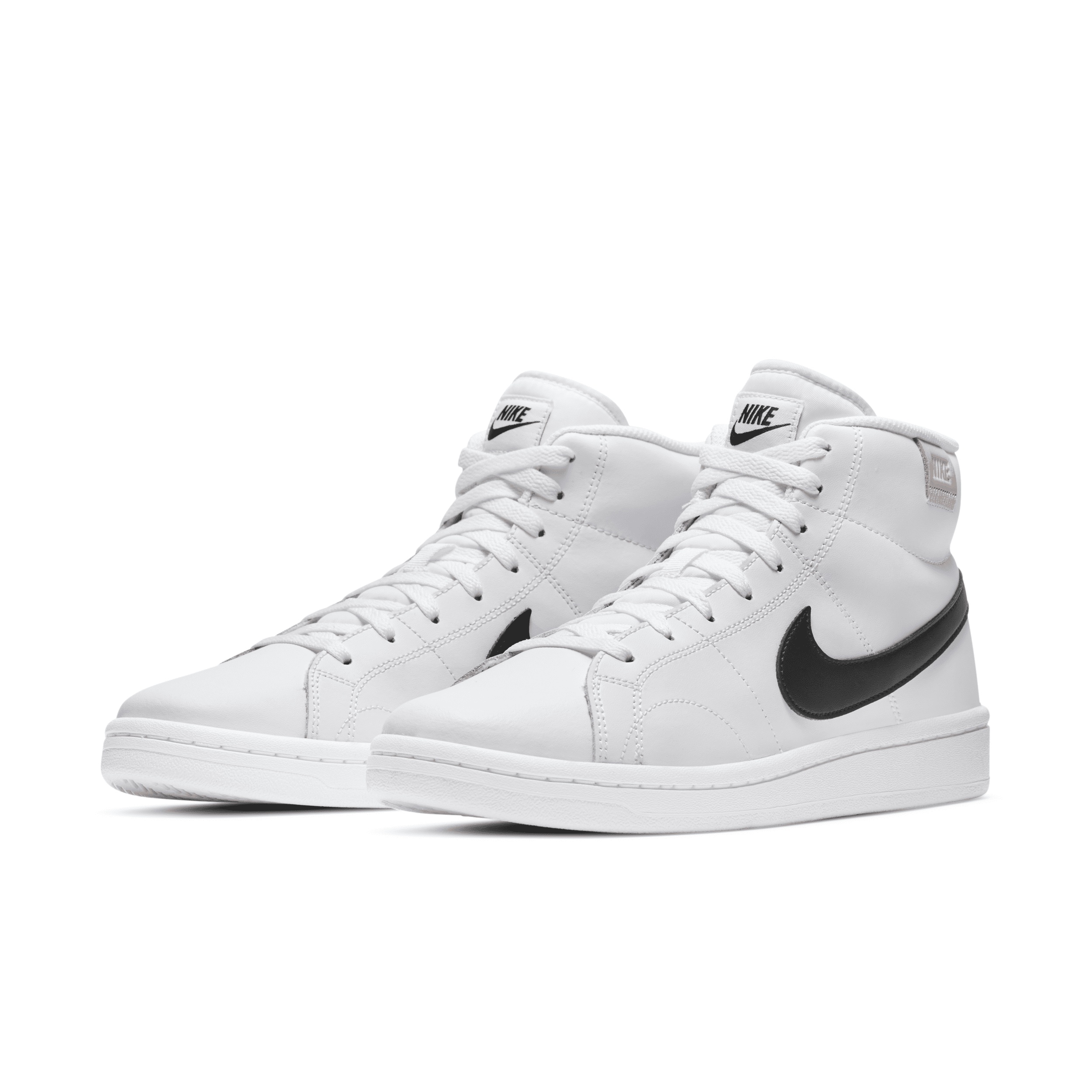 Nike Men\'s Court Royale 2 Mid Black/White Swoosh Nike Sneaker Court Royale 2 Mid - Black/White main image 3