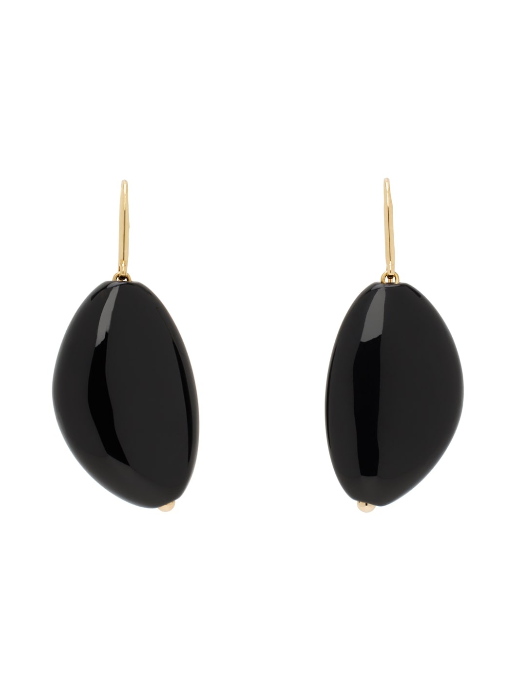 Gold & Black On The Rocks Earrings - 1