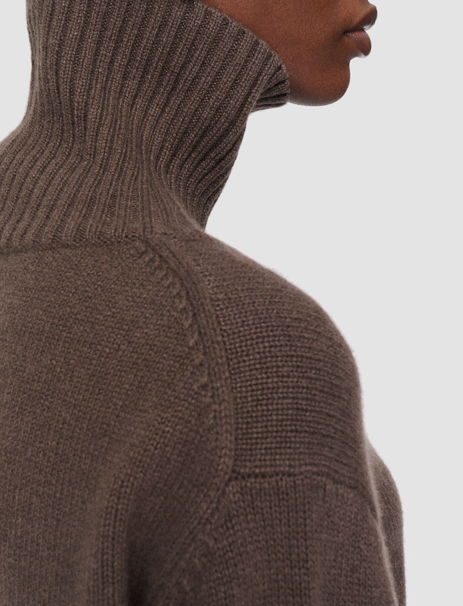 Luxe Cashmere High Neck Jumper - 5