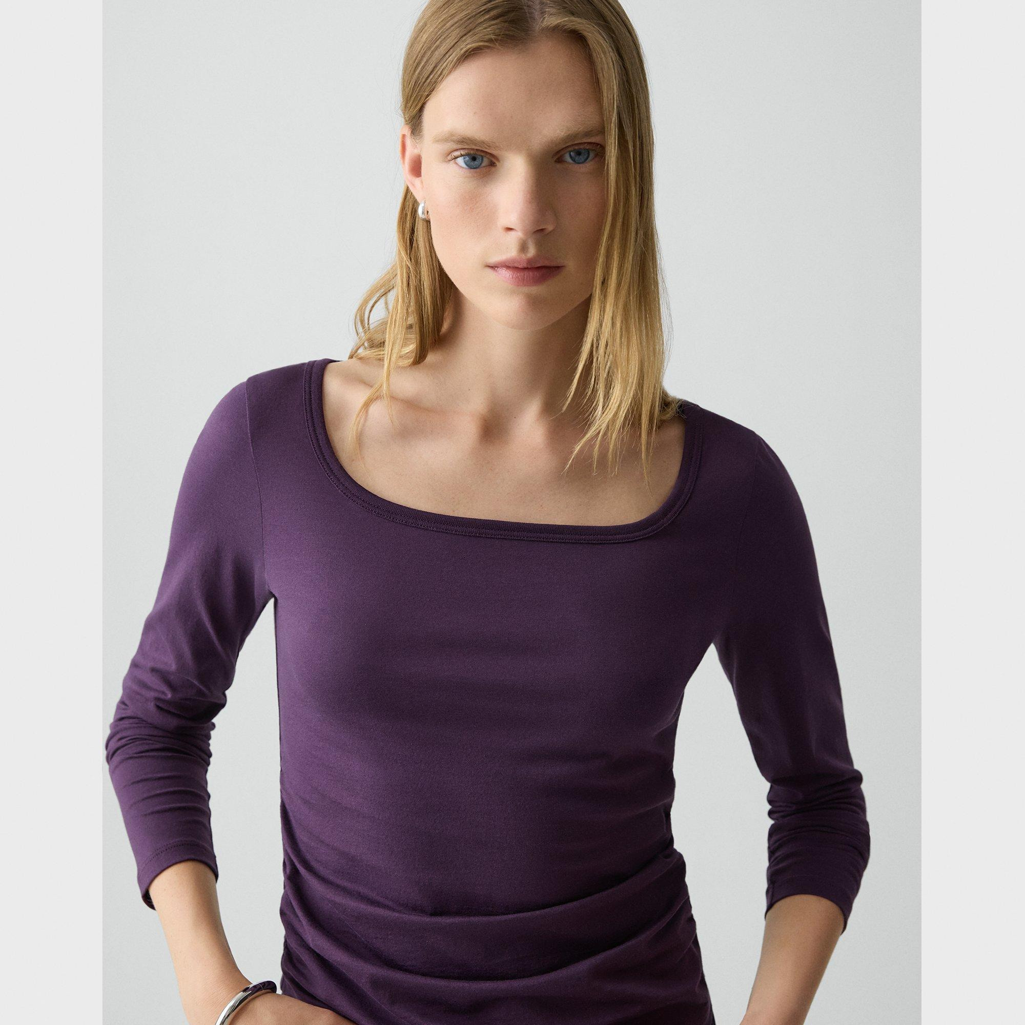 Square Neck Tee in Certified Organic Cotton - 5