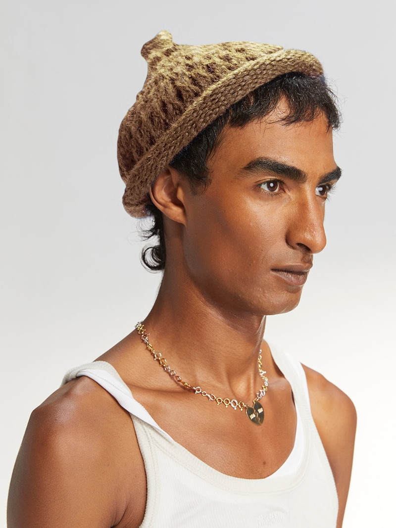 Condom Beanie Solid Dirty Green 1