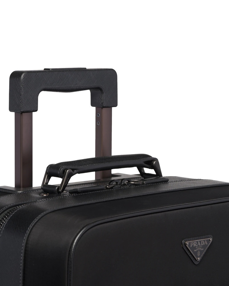 Nylon and Saffiano Leather Trolley 6