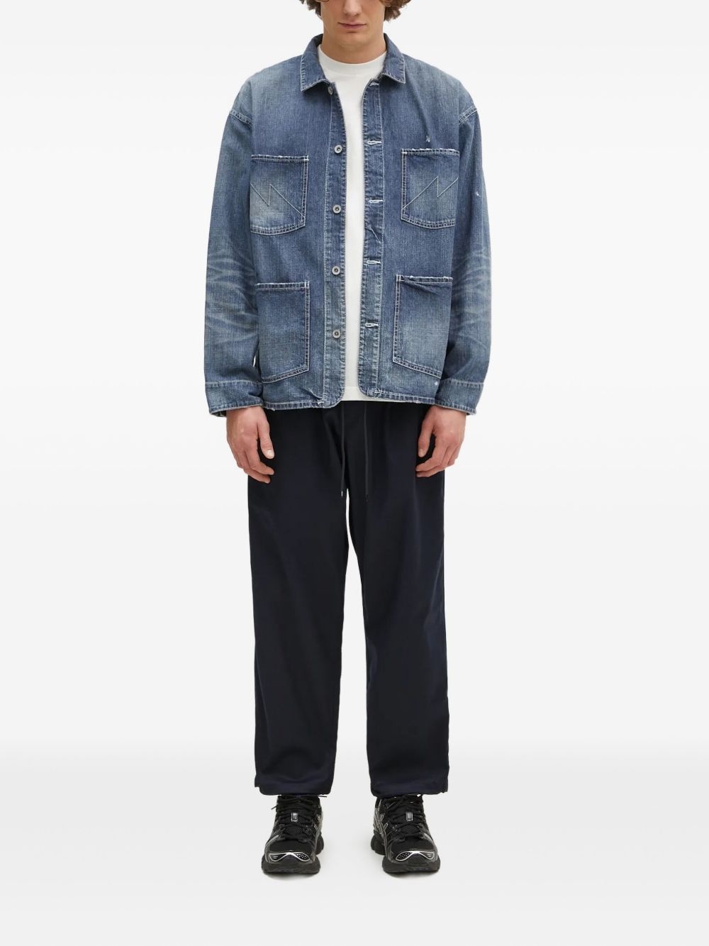 pleated drawstring trousers - 2