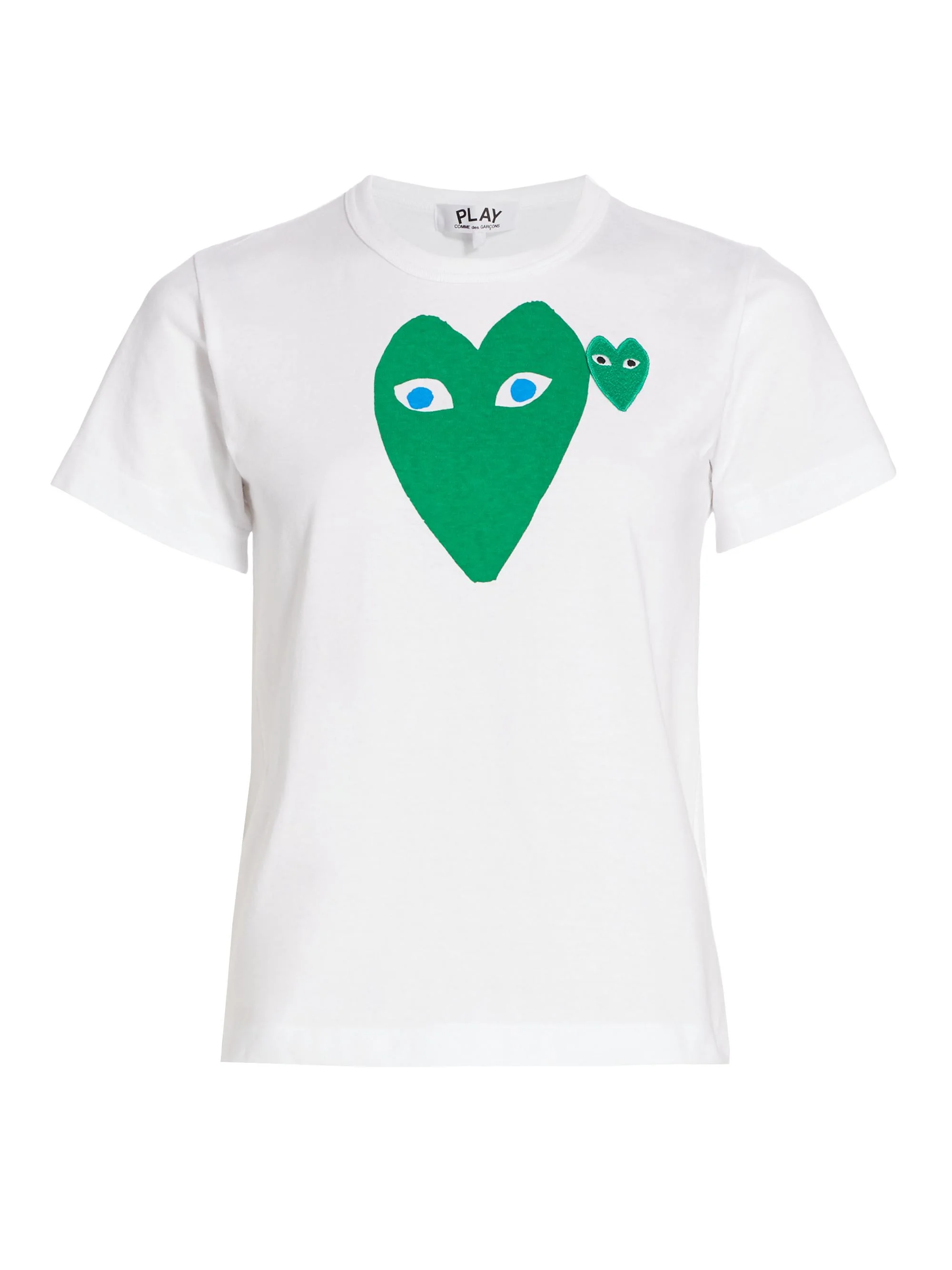 Women's Double Heart T-Shirt - White - 1