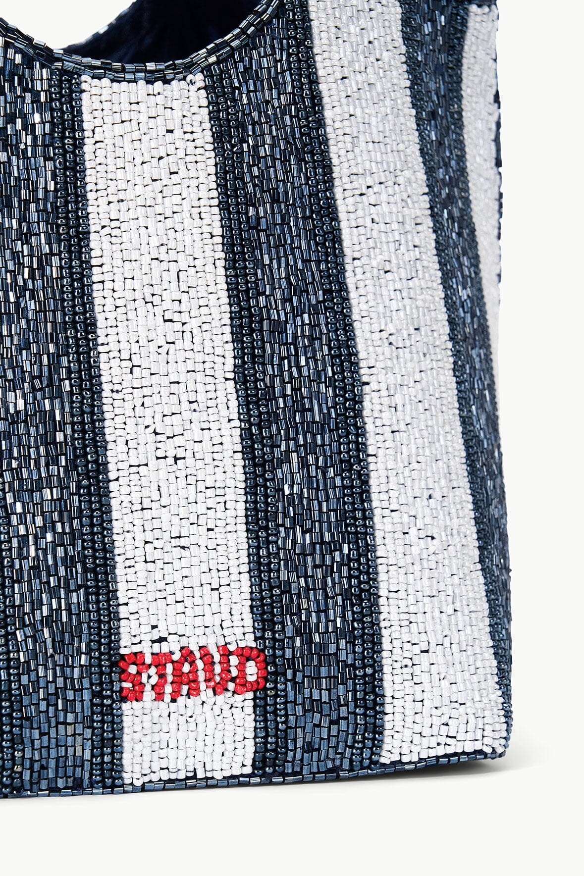 STAUD COTE BEADED BAG BRETON STRIPE - 4