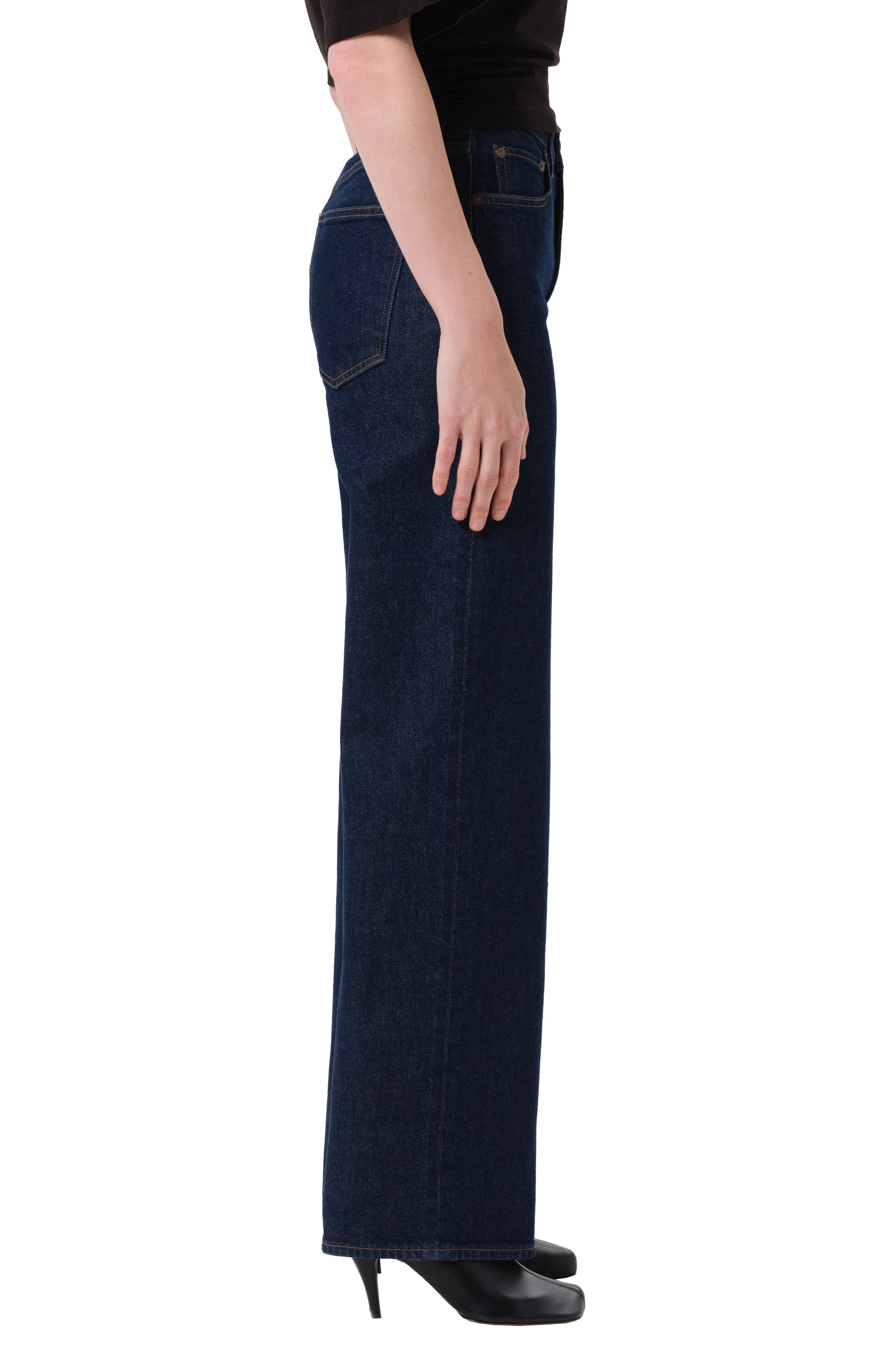 AGOLDE Harper Relaxed Straight Leg Jeans in Reissue True Indigo Rinse at Nordstrom - 3