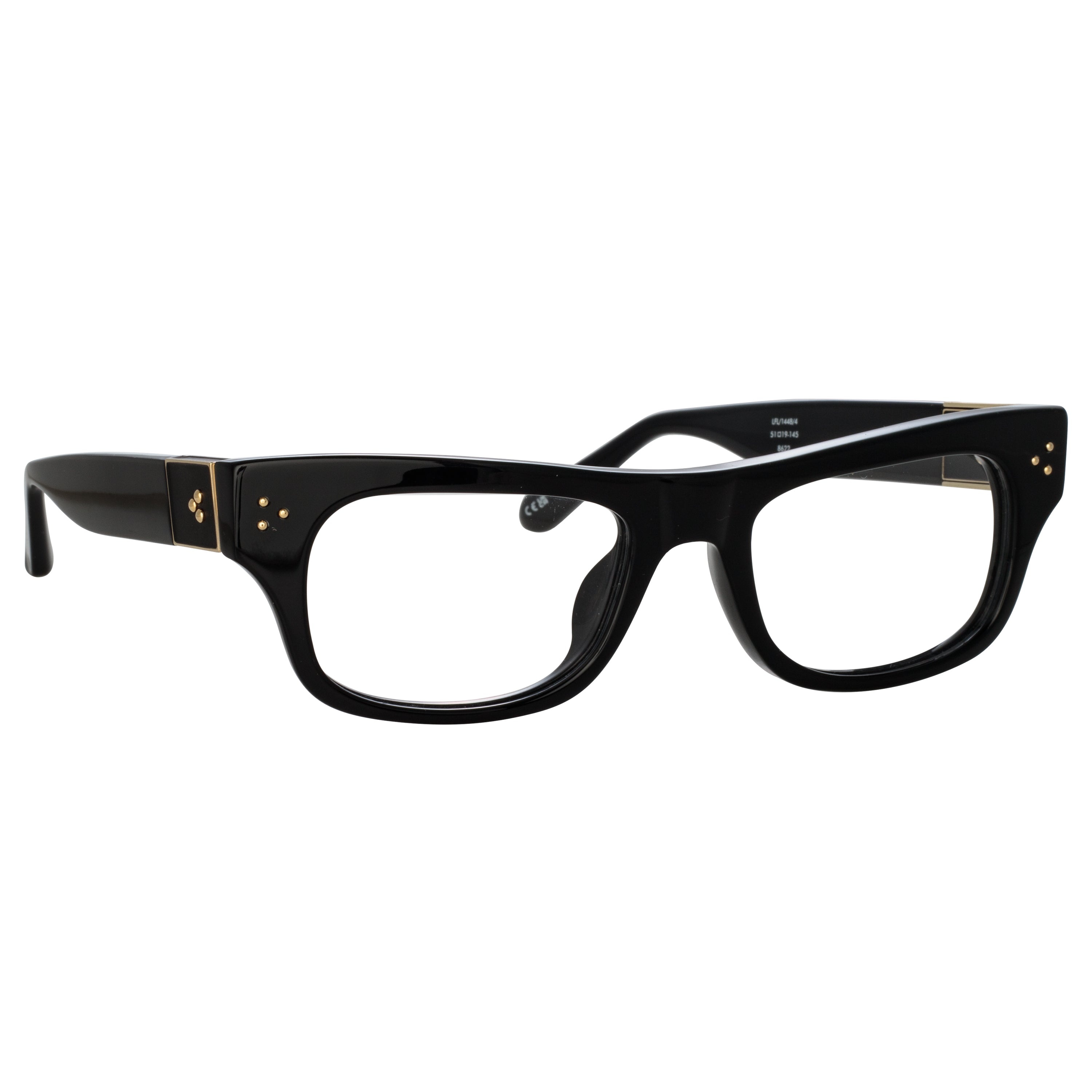 FALCK RECTANGULAR OPTICAL FRAME IN BLACK - 5