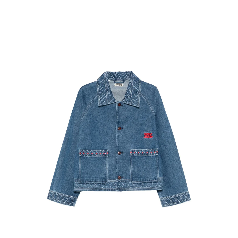 Bode Blue Jackets - Denim Jackets Men - 1