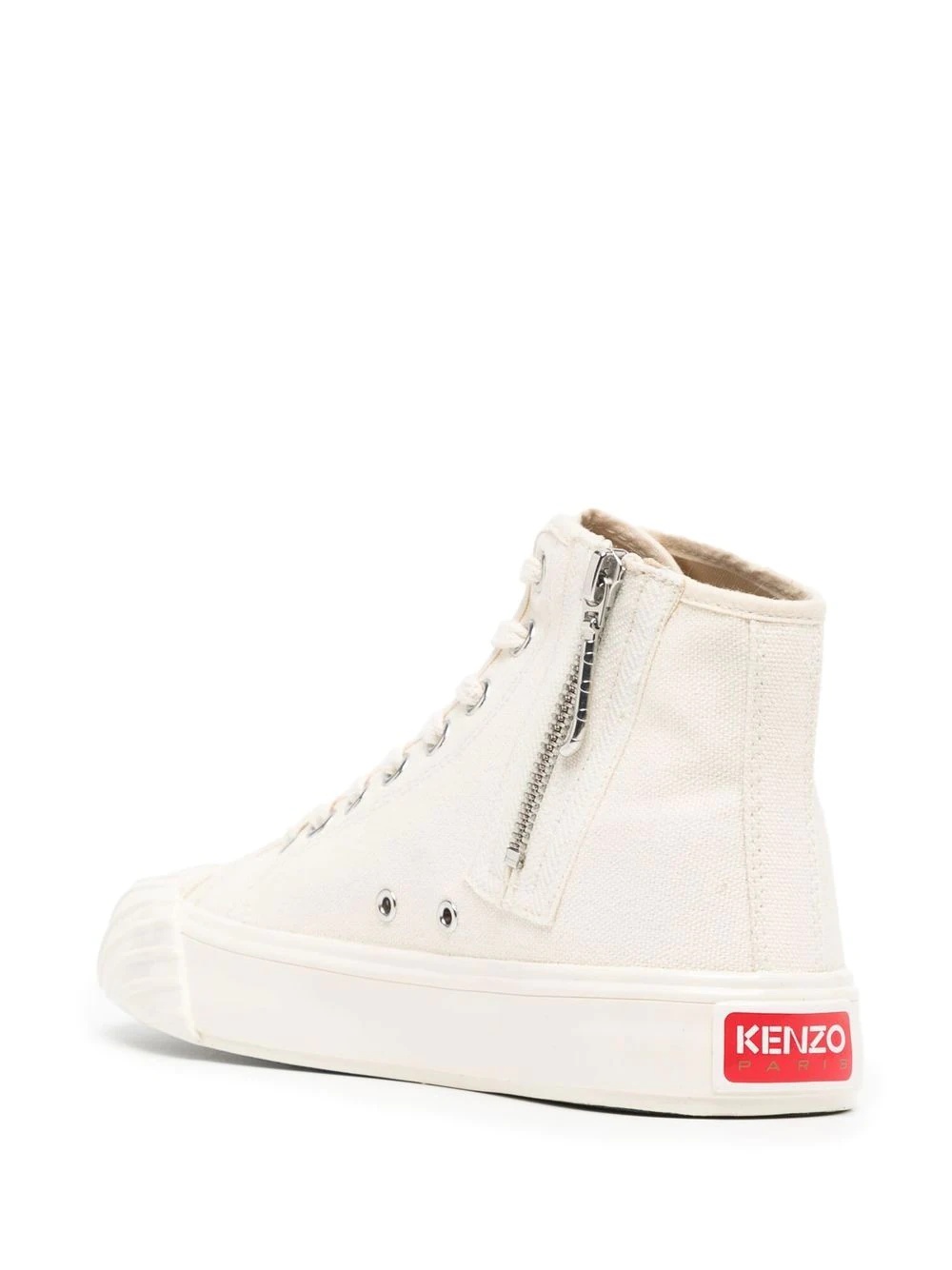 embroidered-logo hi-top sneakers - 3