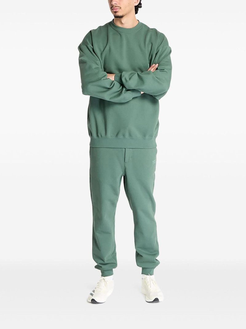 Y-3 logo-embroidered crew neck sweatshirt outlook