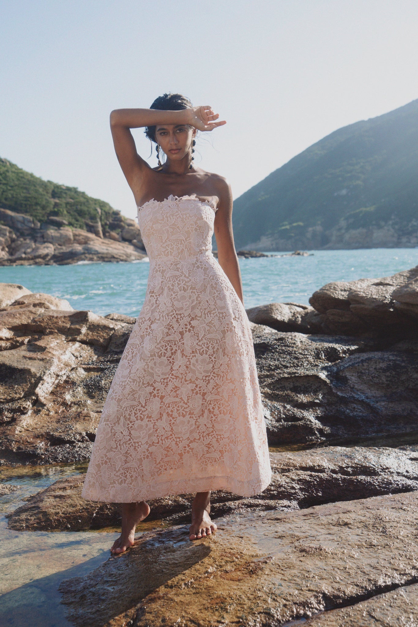 ROSALIA LACE MIDI DRESS - 2
