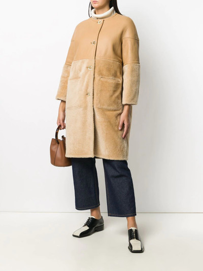 Marni reversible contrast panel coat outlook