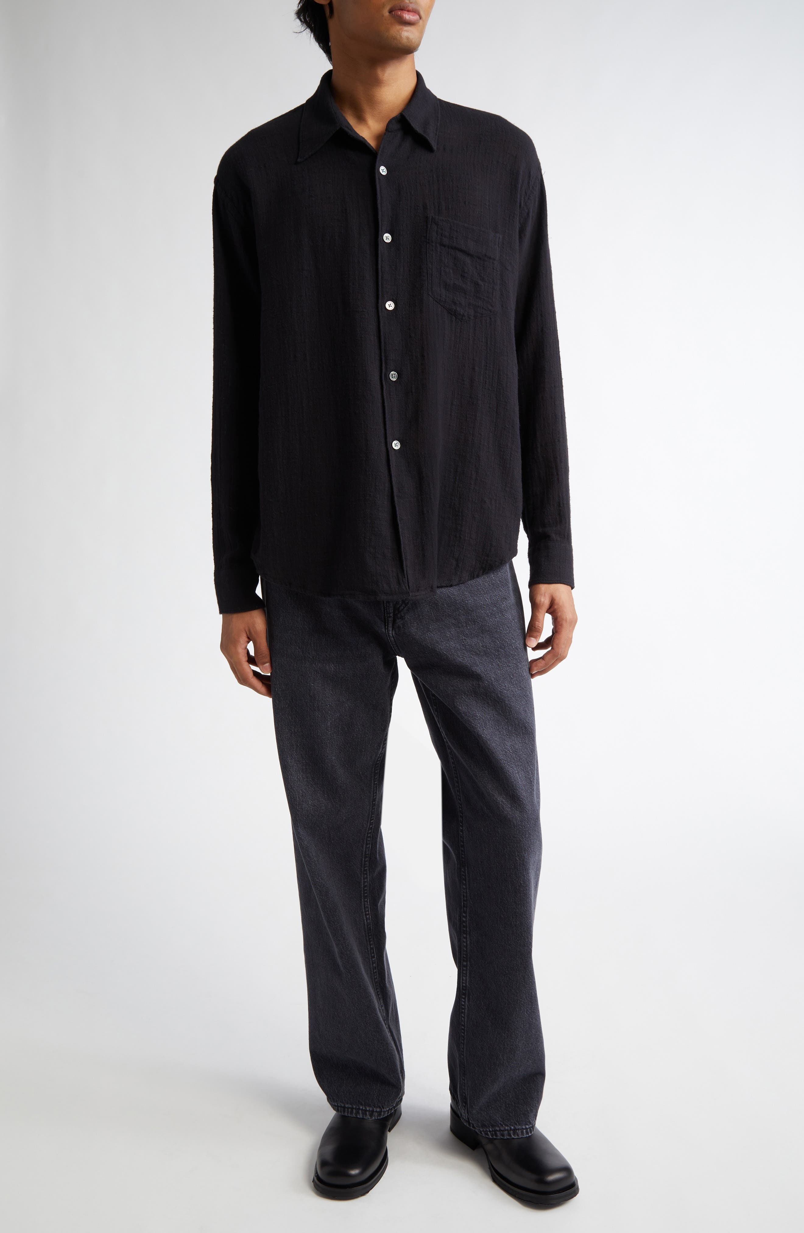OUR LEGACY Third Cut Wide Leg Jeans in Supergrey Wash at Nordstrom - 2