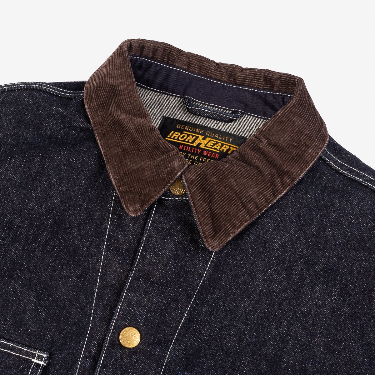 14oz Selvedge Denim Chore Jacket - Indigo - 6