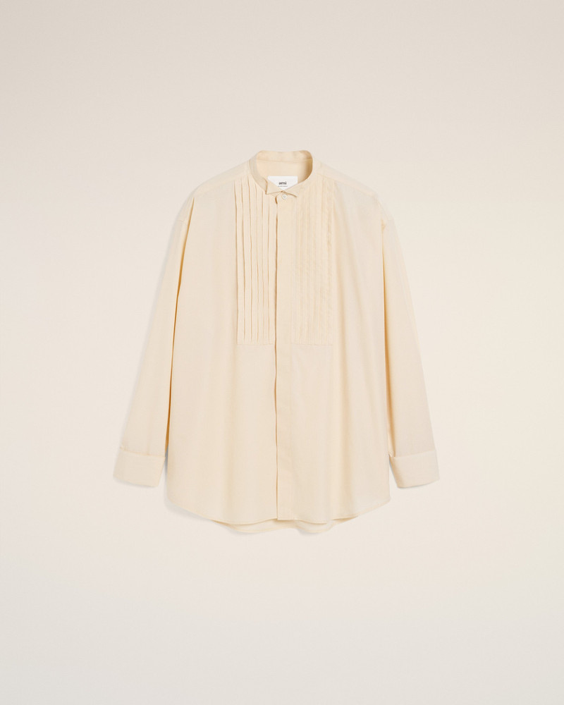 AMI Paris BEIGE COTTON OVERSIZED SHIRT outlook