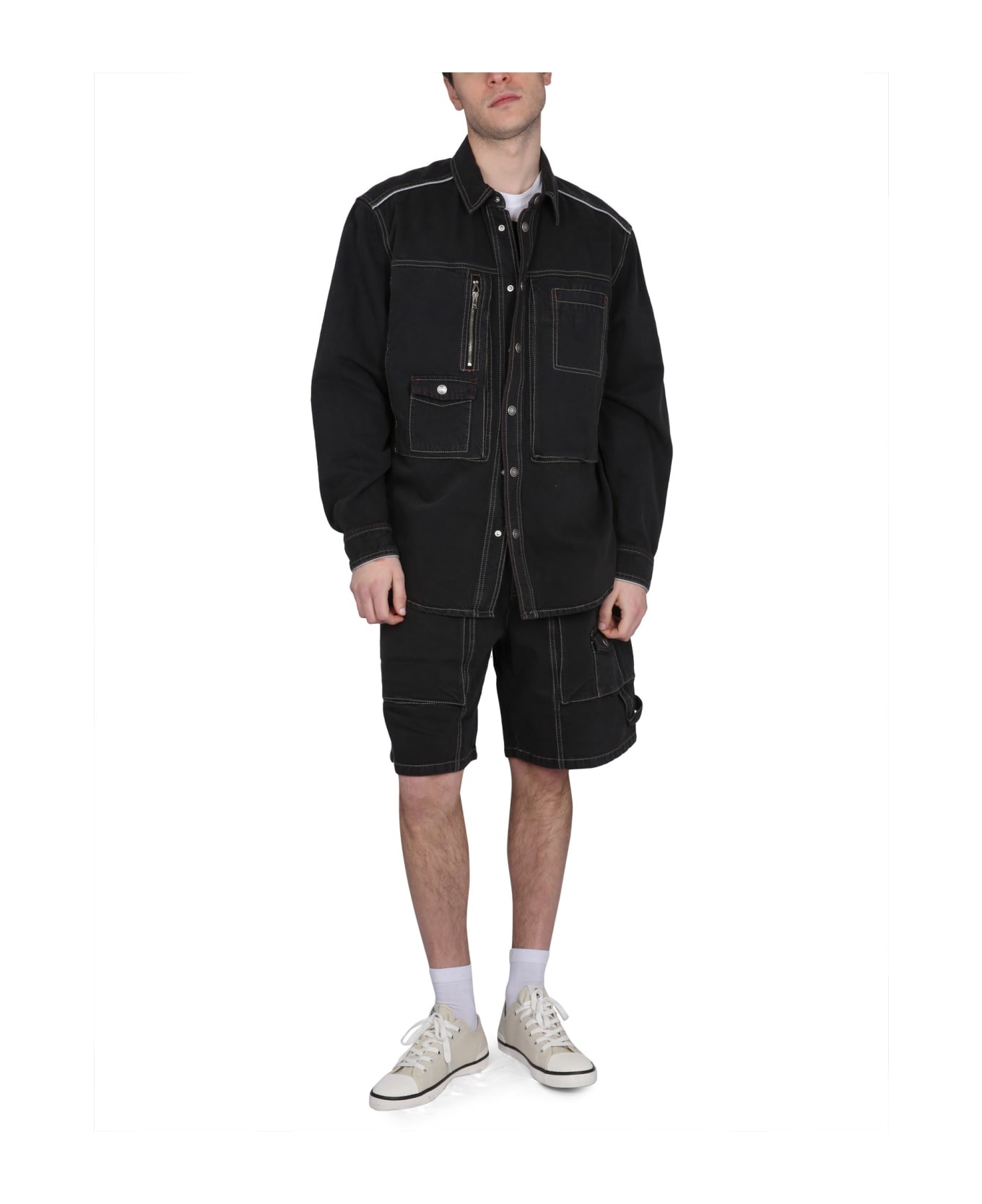 Peio Denim Bermuda Shorts - 4