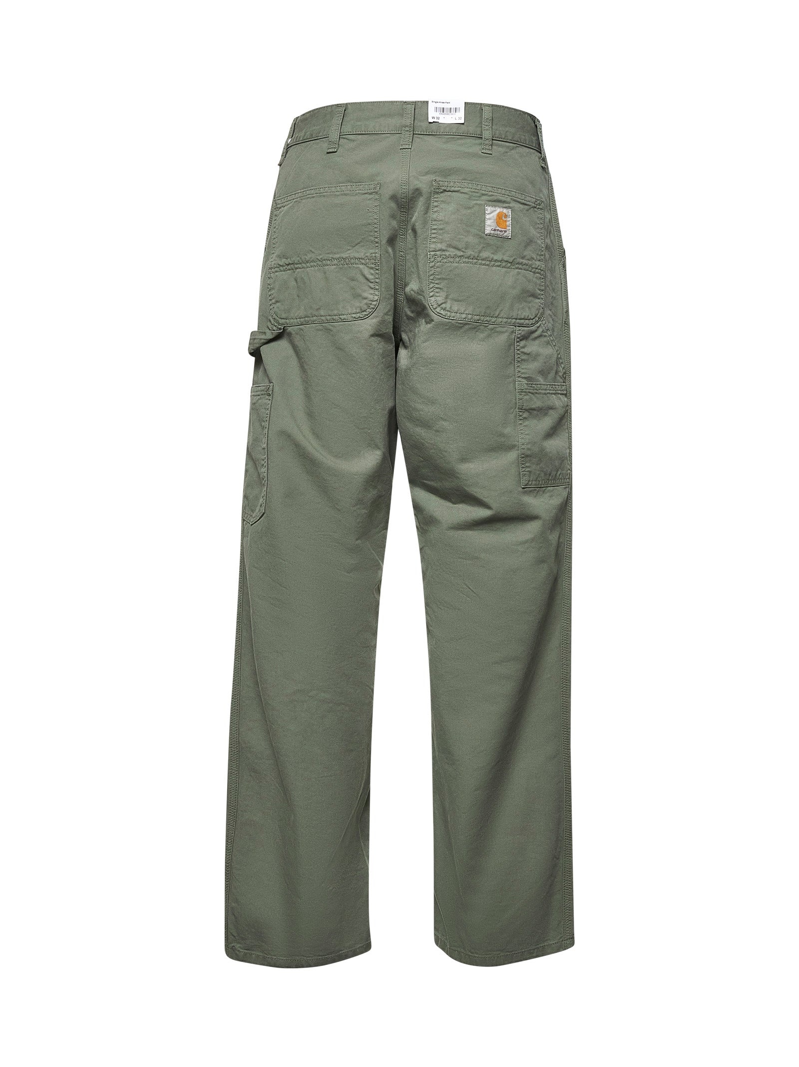 Green cotton Single Knee pants - 2