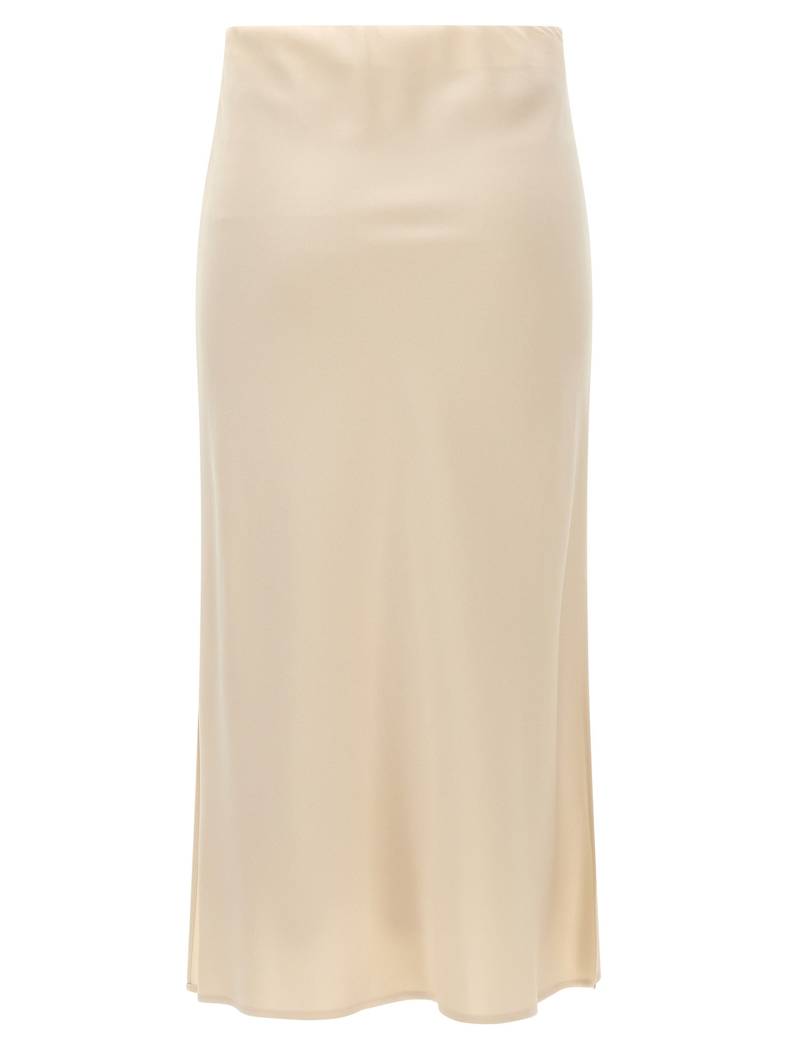 Pencil Fluid Skirts Beige - 2