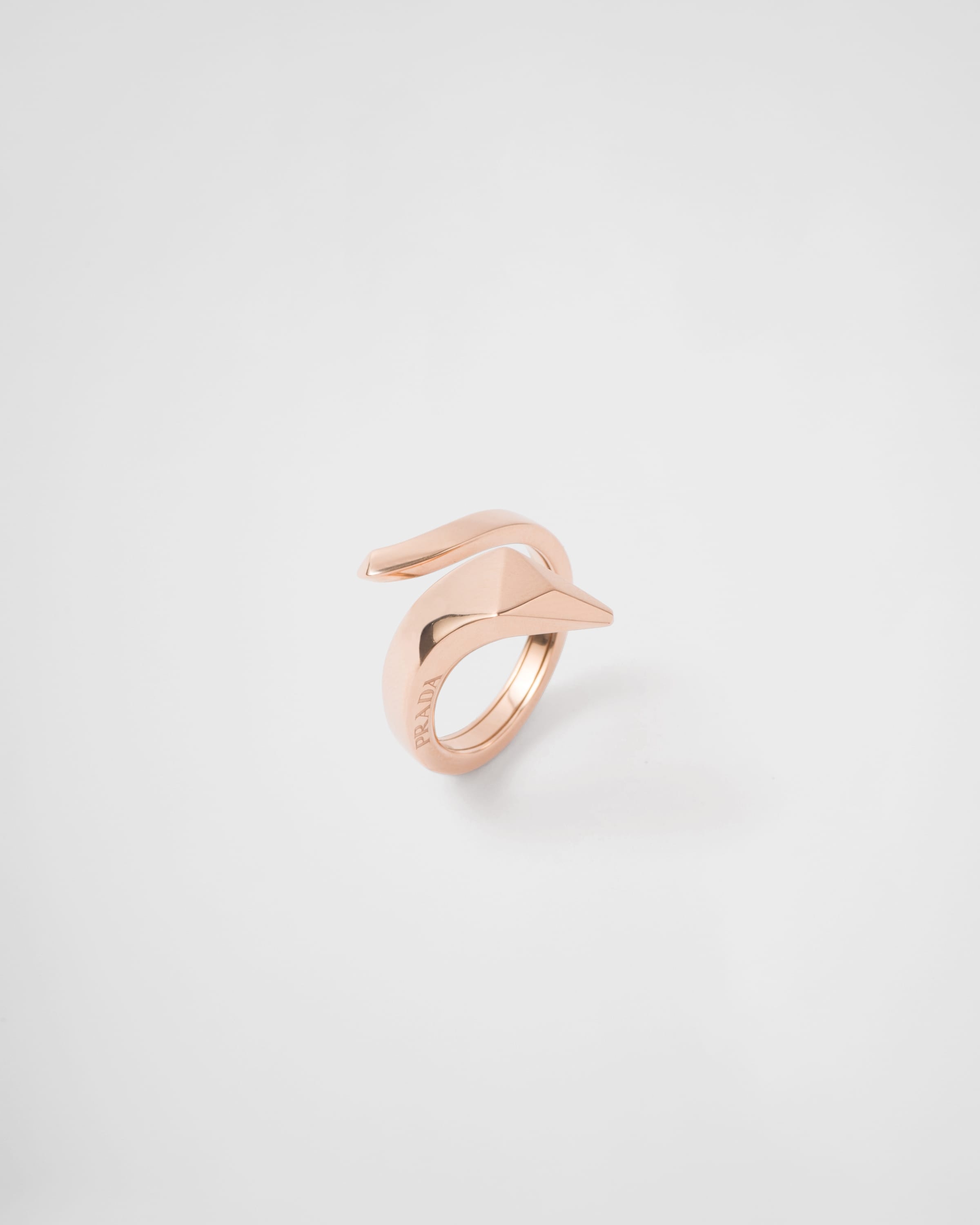 Eternal Gold snake mini ring in pink gold - 3