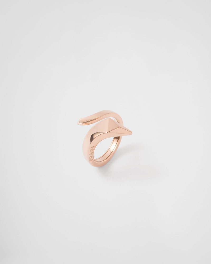 Eternal Gold snake mini ring in pink gold 3