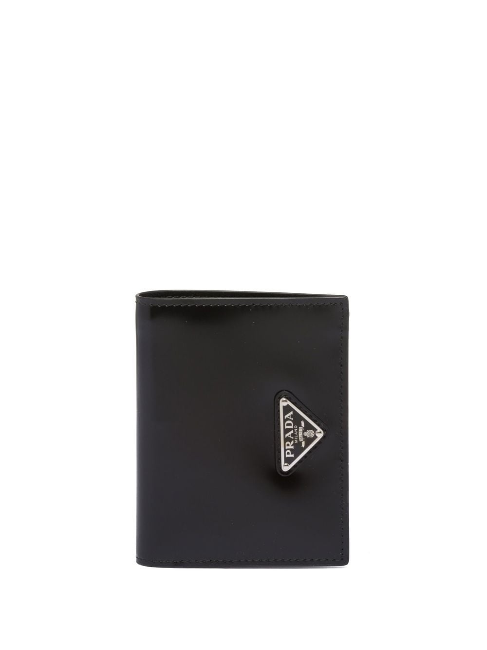 logo-plaque leather wallet - 1