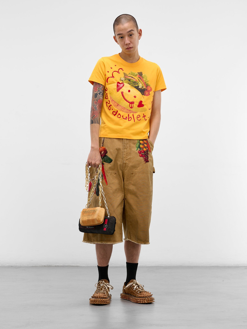 doublet Yellow Food Logo Graphic Tee outlook