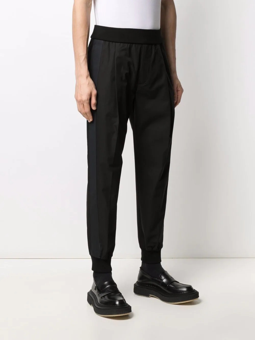 tapered elasticated trousers - 3