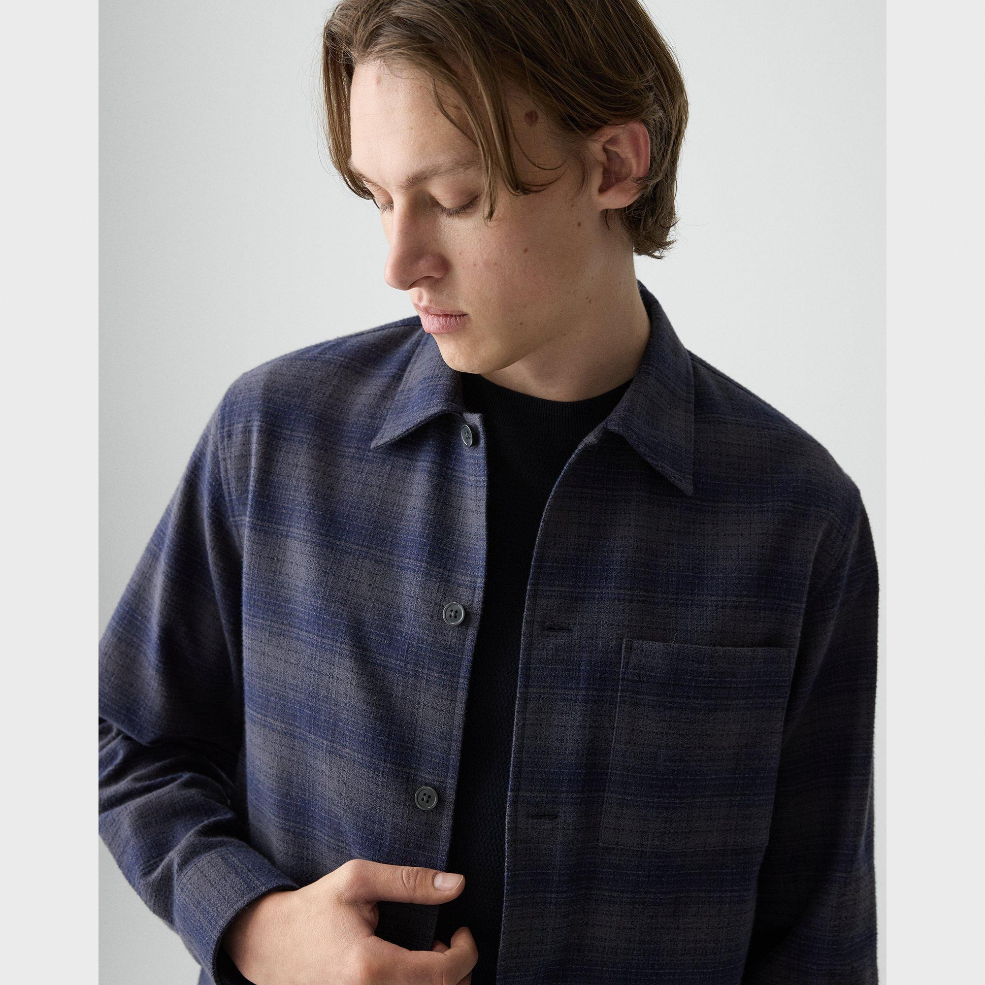 Button-Up Shirt in Textured Check - 5