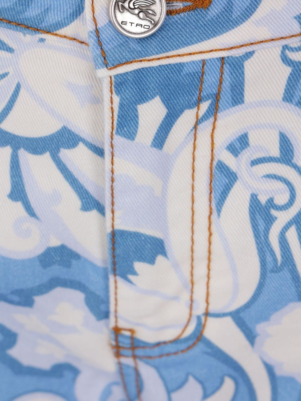 printed straight-leg jeans - 3